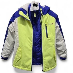Swiss Tech Girls 4-in-1 Systems Hooded Puffer Zip Outerwear Jacket